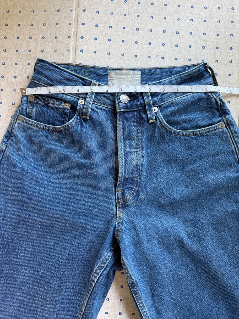 Everlane The Curvy ’90s Cheeky Straight Jean Organic Cotton Medium Wash size 26 - Picture 9 of 13